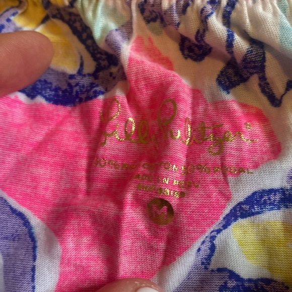 Lilly Pulitzer double ruffle tube top - Picture 2 of 4